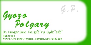 gyozo polgary business card